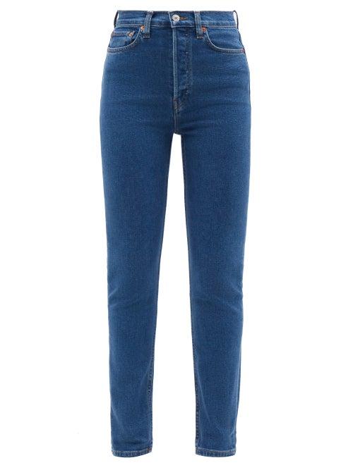 Re/done - 90s High-rise Skinny-leg Jeans - Womens - Mid Denim