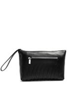Alexander Mcqueen Rib Cage-embossed Leather Pouch