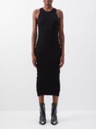 Petar Petrov - Felia Ribbed-knit Midi Dress - Womens - Black