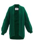 Matchesfashion.com Mr Mittens - Cable-knit Wool Cardigan - Womens - Green