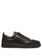 Matchesfashion.com Christian Louboutin - Louis Junior Low Top Leather Trainers - Mens - Black