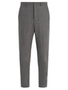 Matchesfashion.com Ami - Slim Leg Wool Trousers - Mens - Grey