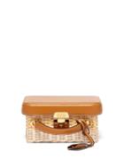 Matchesfashion.com Mark Cross - Grace Small Leather And Wicker Box Bag - Womens - Tan Multi