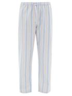 Matchesfashion.com Derek Rose - Striped Brushed Cotton Twill Pyjama Trousers - Mens - Multi