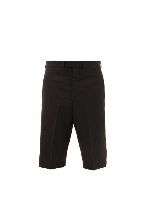 Matchesfashion.com Rick Owens - Astaires Dropped-seat Crpe Shorts - Mens - Black