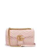 Matchesfashion.com Gucci - Gg Marmont Mini Quilted Leather Shoulder Bag - Womens - Light Pink