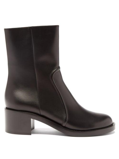 Ladies Shoes Gianvito Rossi - Leather Ankle Boots - Womens - Black