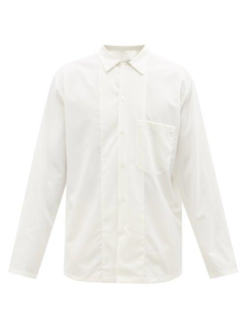 Umit Benan B+ - Richard Virgin-wool Poplin Shirt - Mens - Cream