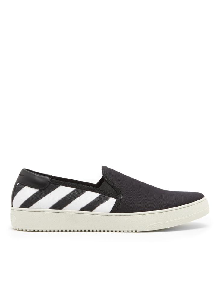 Off-white Spray-effect Slip-on Trainers