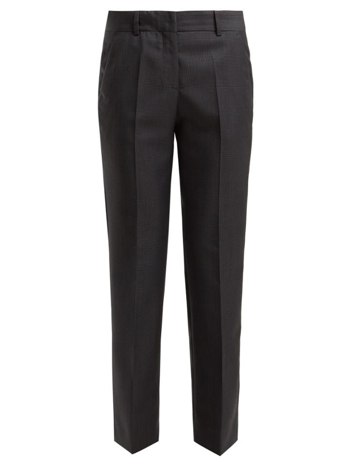Masscob Cleo Prince Of Wales-checked Wool-blend Trousers