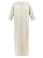 Lauren Manoogian - Facil Alpaca-blend T-shirt Dress - Womens - Light Beige