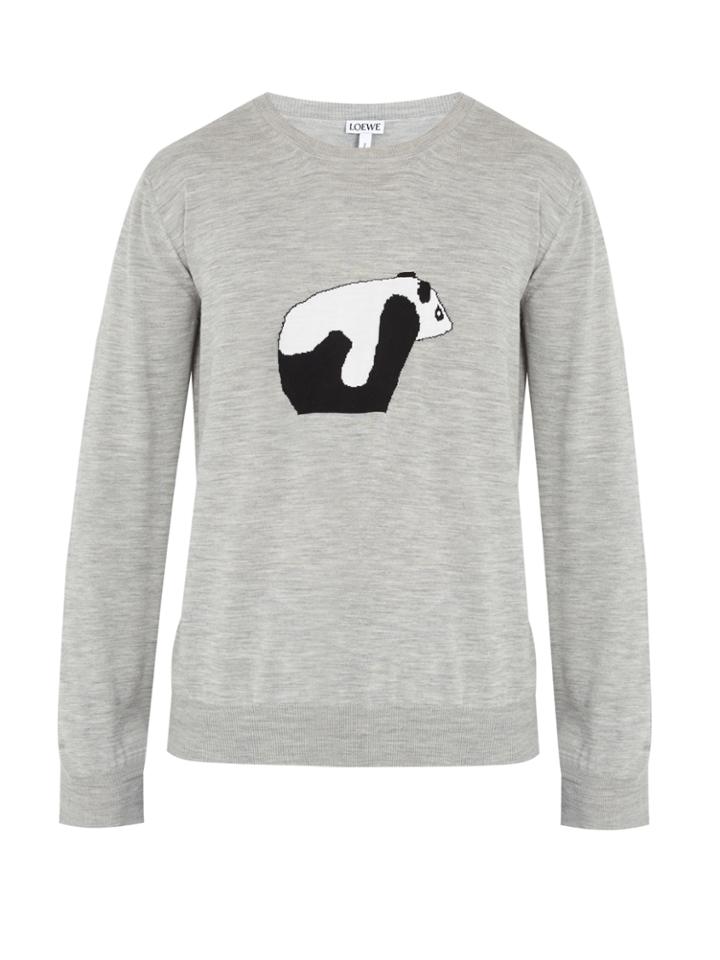 Loewe Panda Wool-knit Sweater