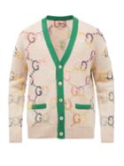 Gucci - Tiger-embroidered Wool-blend Cardigan - Mens - Cream
