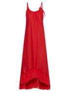 Loup Charmant Anemone Ruffle-trimmed Cotton Maxi Dress