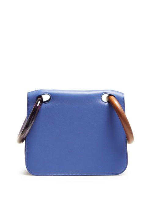 Matchesfashion.com Roksanda - Neneh Double Handle Leather Bag - Womens - Blue