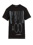 Matchesfashion.com United Standard - Machine Print Cotton T Shirt - Mens - Black