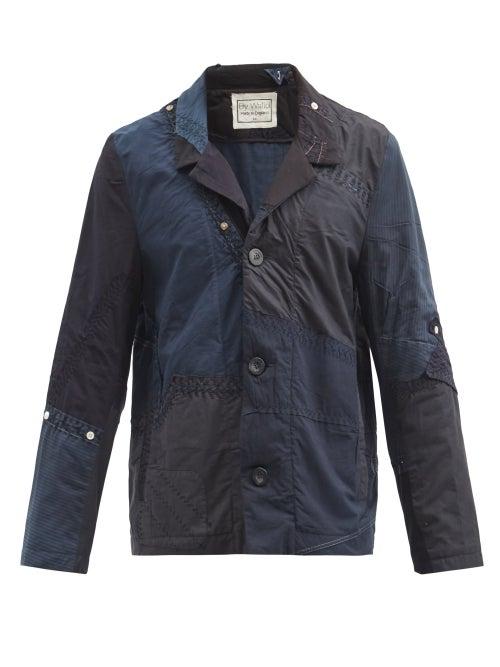 Matchesfashion.com By Walid - Harry Patchwork Vintage-cotton Jacket - Mens - Black