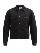Matchesfashion.com Lemaire - Zipped-pocket Denim Trucker Jacket - Mens - Black