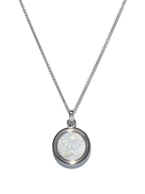 Matchesfashion.com Tom Wood - Cameo Clytia Sterling-silver Necklace - Mens - Silver