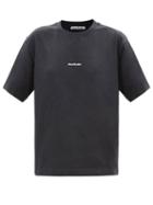 Acne Studios - Logo-print Cotton Jersey T-shirt - Womens - Black