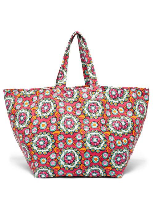 Matchesfashion.com La Doublej - Kaleidoscope Reversible Canvas Tote Bag - Womens - Red Multi