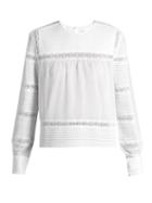 Isabel Marant Étoile Rexton Lace-insert Cotton Blouse