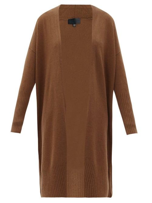 Matchesfashion.com Nili Lotan - Makenna Longline Cashmere Cardigan - Womens - Brown