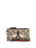Gucci Gg Supreme Printed Canvas And Leather Cardholder