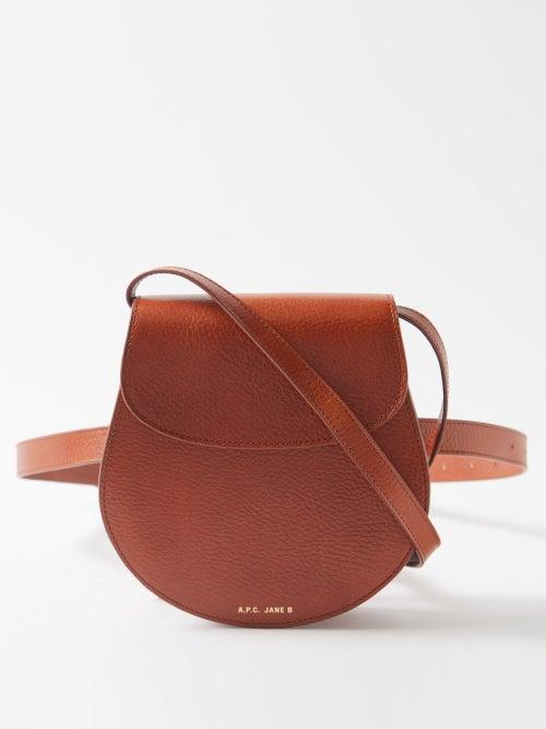 A.p.c. - X Jane Birkin Leather Cross-body Bag - Womens - Tan