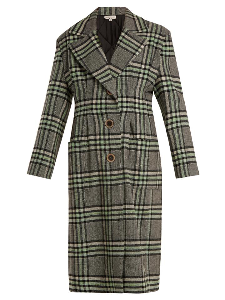 Natasha Zinko Single-breasted Wool-blend Tweed Coat