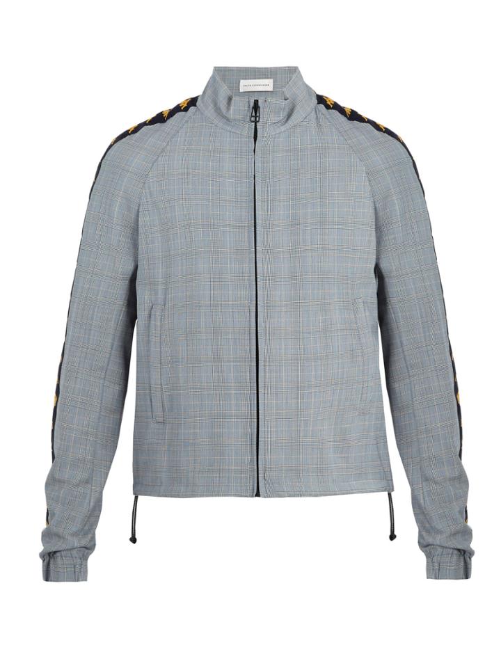 Faith Connexion X Kappa Checked Wool-blend Jacket