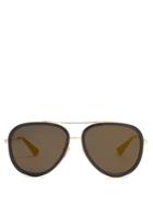 Gucci Mirrored Aviator Sunglasses