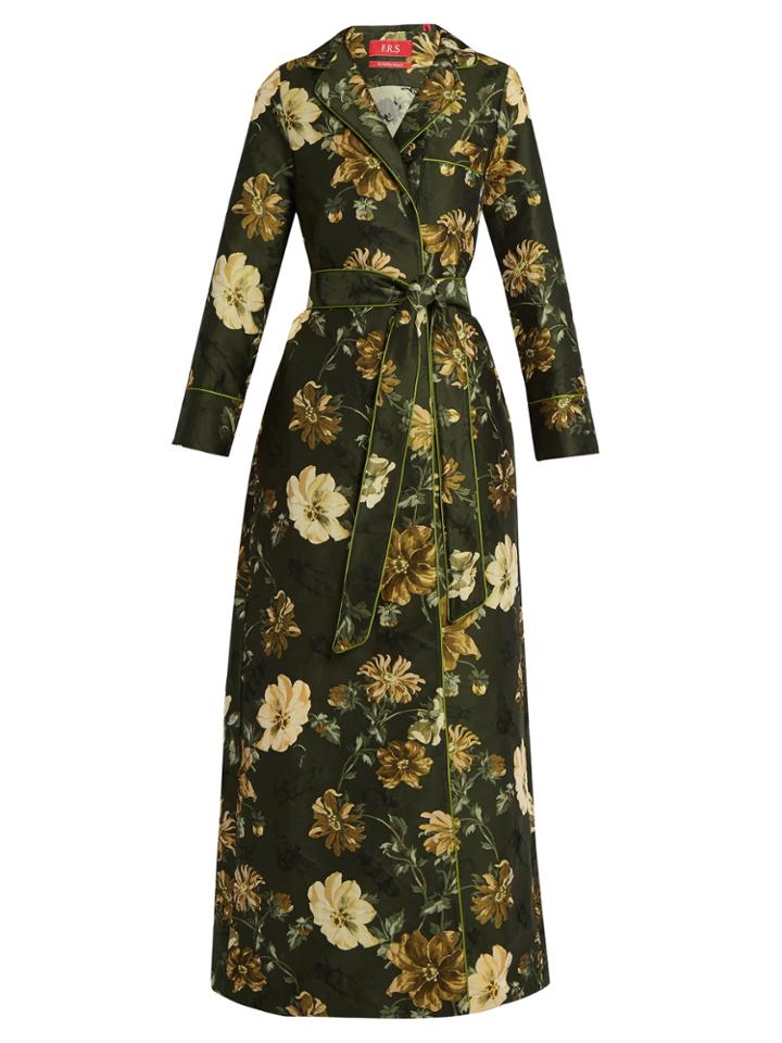 F.r.s - For Restless Sleepers Roda Floral-jacquard Dress