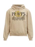 Matchesfashion.com Phipps - Lichen Printed Organic-cotton Hooded Sweatshirt - Mens - Beige