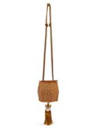 Matchesfashion.com Wai Wai - Fauna Tiger Charm Wicker Cross Body Bag - Womens - Gold Multi
