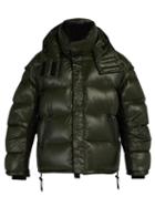 Matchesfashion.com Faith Connexion - Hooded Down Filled Fleece Lined Jacket - Mens - Dark Green