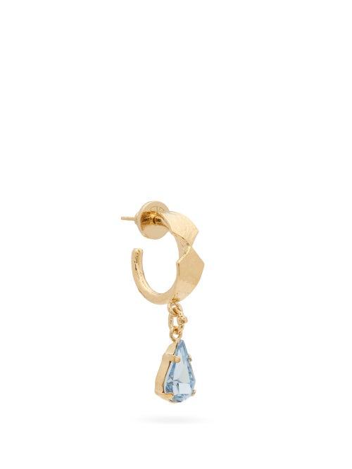 Matchesfashion.com Valentino Garavani - Crystal-drop Single Earring - Womens - Blue