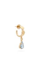 Matchesfashion.com Valentino Garavani - Crystal-drop Single Earring - Womens - Blue