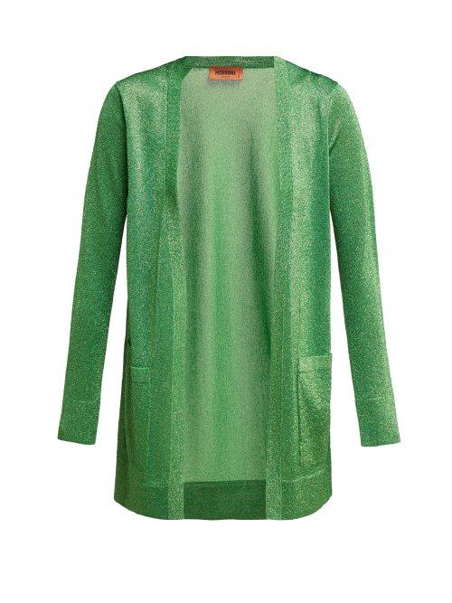 Matchesfashion.com Missoni - Lam Knit Cardigan - Womens - Green