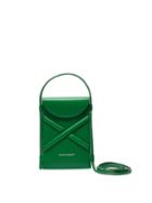 Ladies Bags Alexander Mcqueen - The Curve Mini Leather Cross-body Bag - Womens - Green