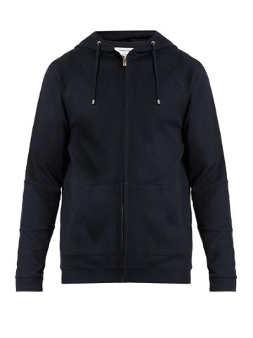 Hamilton And Hare Zip-through Hooded Cotton-blend Sweatshirt