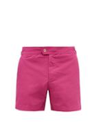 Mens Beachwear Tom Ford - Buckled-side Swim Shorts - Mens - Pink