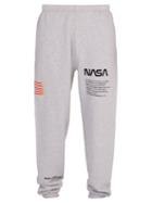 Matchesfashion.com Heron Preston - Mid Rise Embroidered Cotton Trackpants - Mens - Grey