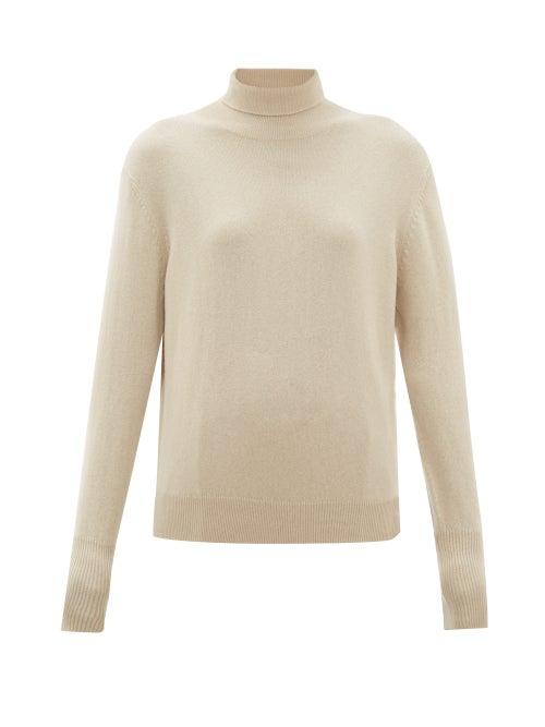 Matchesfashion.com Nili Lotan - Ralphie Roll Neck Cashmere Sweater - Womens - Beige