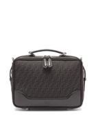 Fendi - Ff-jacquard Leather-trim Canvas Cross-body Bag - Mens - Black