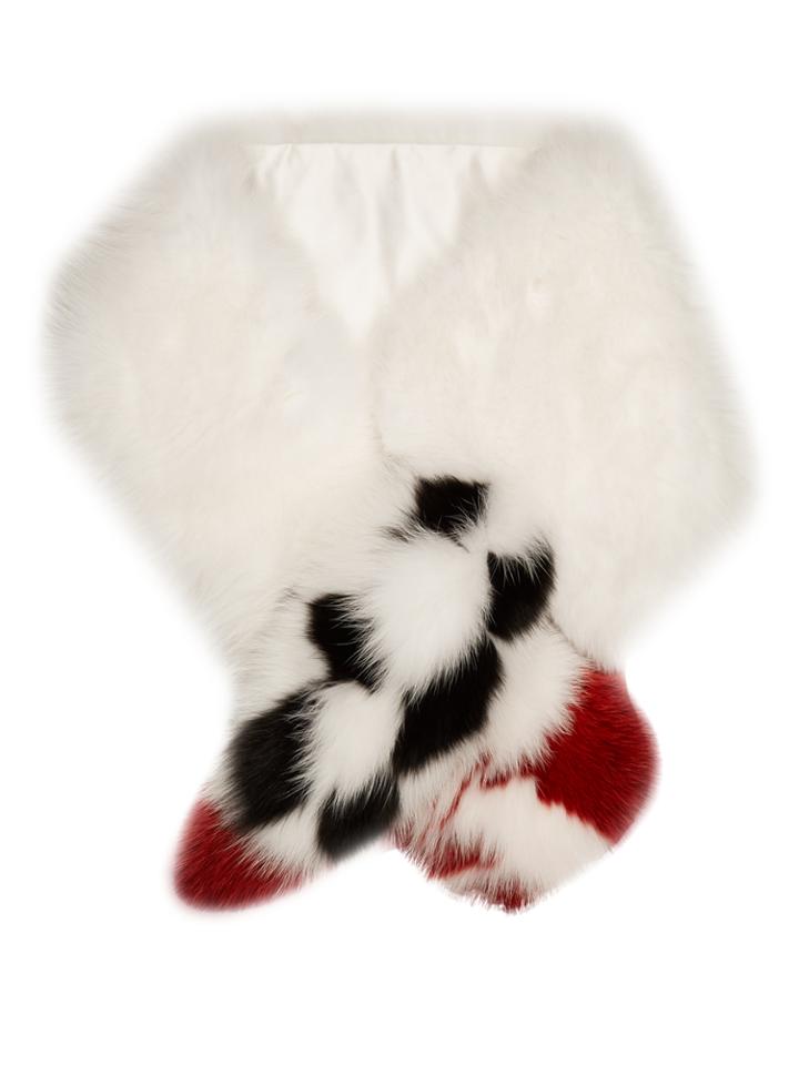 Fendi Blooming Garland Fox-fur Scarf