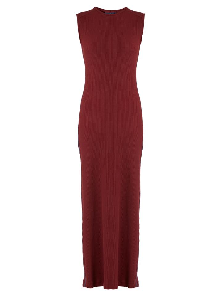 Albus Lumen Porto Sleeveless Cotton-blend Ribbed-jersey Dress