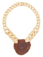 Matchesfashion.com Zimmermann - Agate & Gold-plated Chain Necklace - Womens - Gold