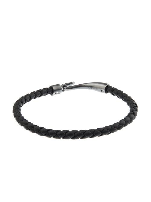 Bottega Veneta Intrecciato Leather Bracelet