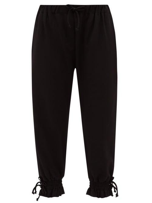 Simone Rocha - Drawstring Stretch-jersey Track Pants - Womens - Black